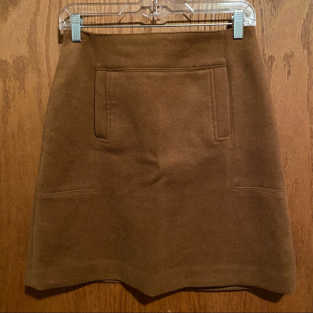 Loft Brown Wool Autumn Skirt